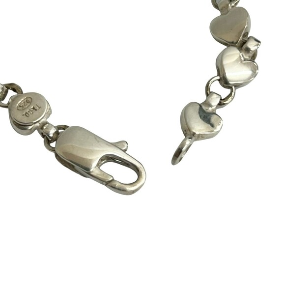 TIFFANY Silver Heart Charm Bracelet